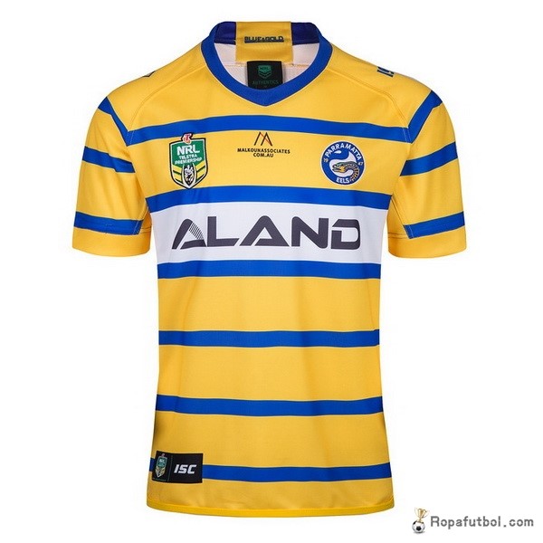 Camiseta Rugby Parramatta Eels Replica Segunda Ropa 2018 Amarillo